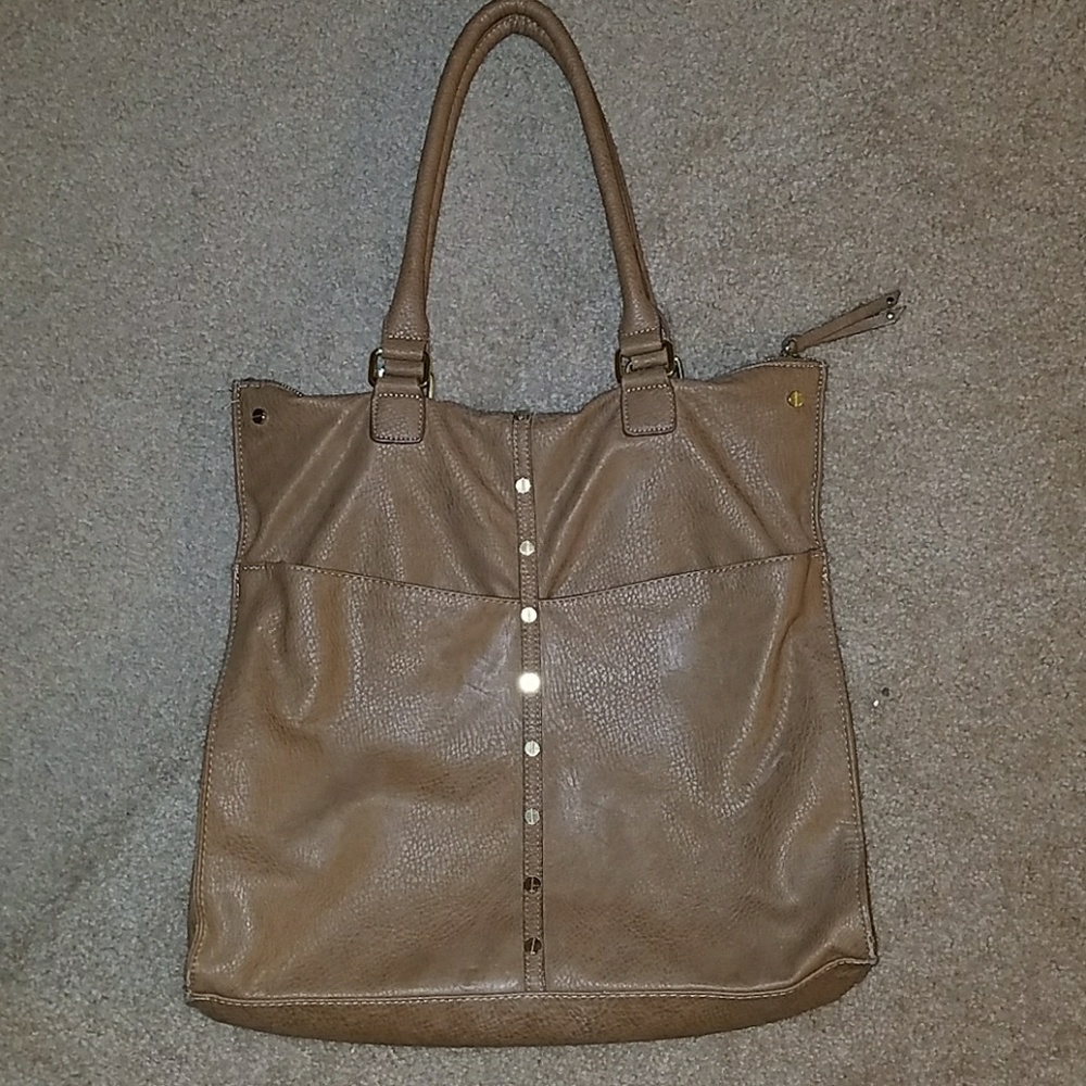 Olivia and Joy Taupe large handbag